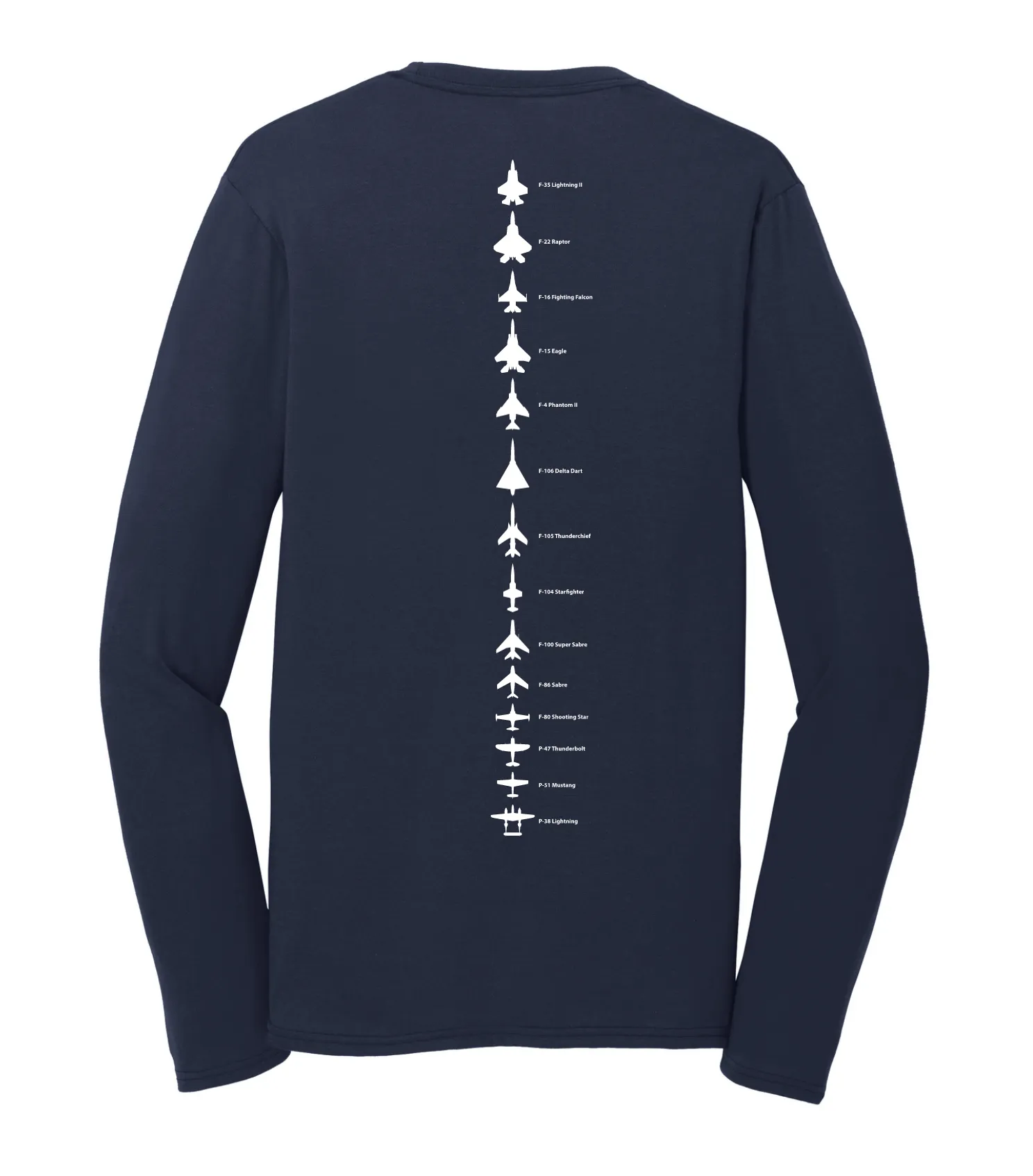 F-35 Lightning II- Fighter Planes Long Sleeve Shirt