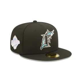 Florida Marlins Pop Sweat 59FIFTY Fitted - BABY BLUE BRIM