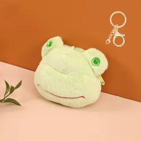 Froggy Plush 2 In 1 Keychain & Pouch  For Kids.