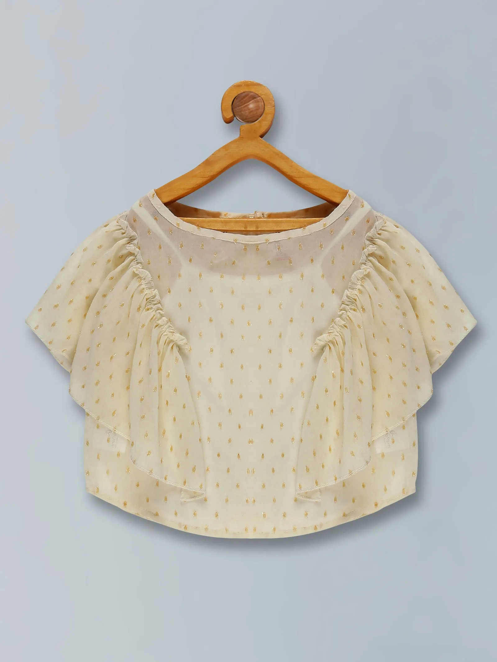 Girls Frill Shoulder Top