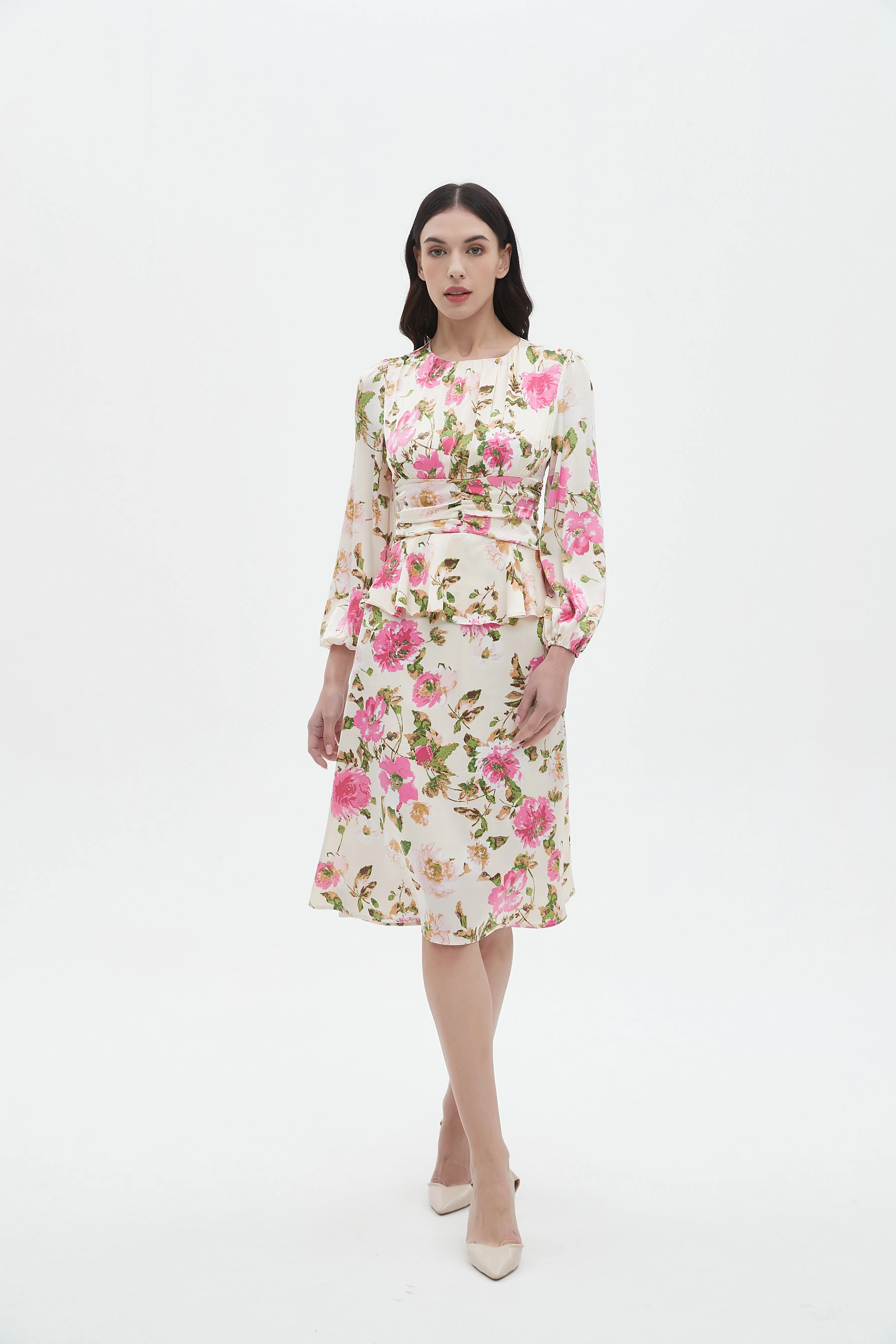 GRACIELA DRESS - CREAM FLORAL