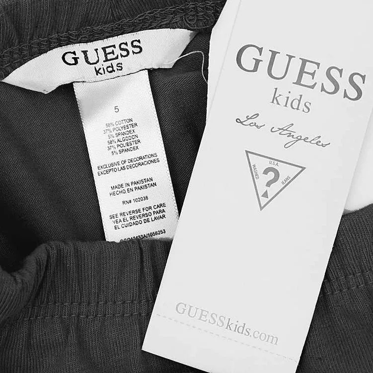 GUESS - KIDS COTTON DARK GREY LEGGINGS GS422