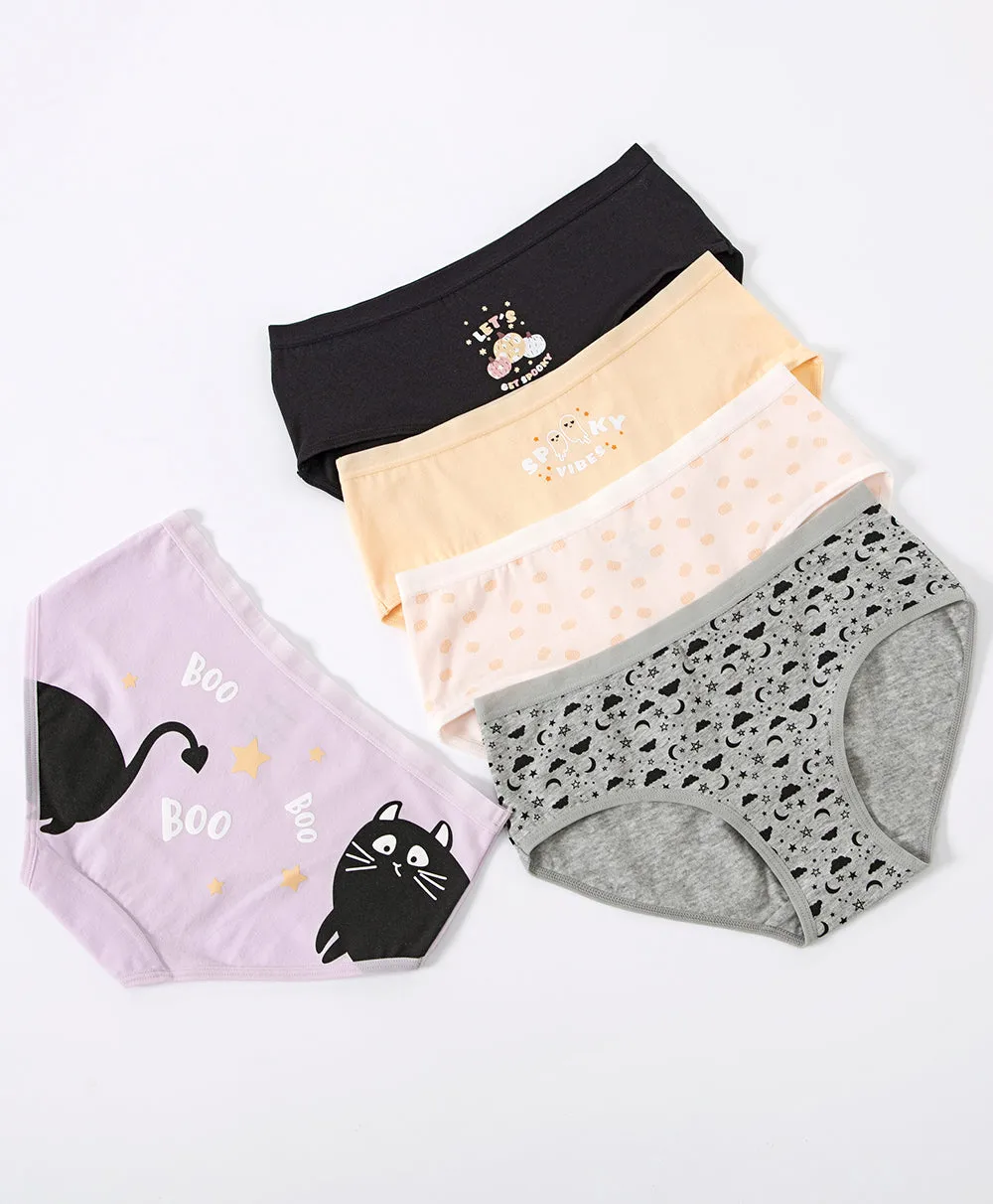 Happy Halloween Graphic 5-pack Hipster Panties