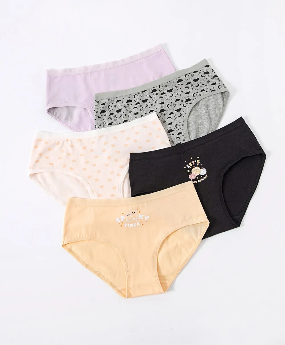 Happy Halloween Graphic 5-pack Hipster Panties