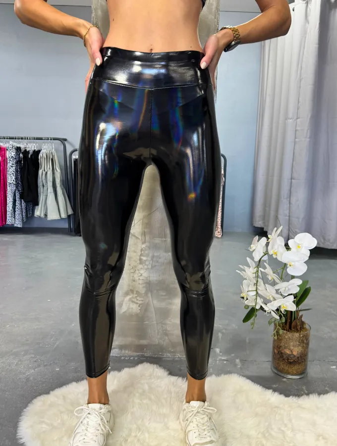 HIGH GLOSS SKINNY VEGAN LEGGINGS