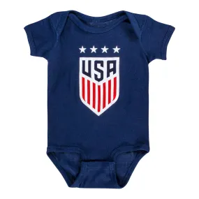 Infant  Outerstuff USWNT Crest Logo Navy Creeper