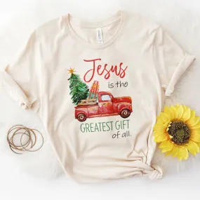 Jesus Is The Greatest Gift Red truck Tee