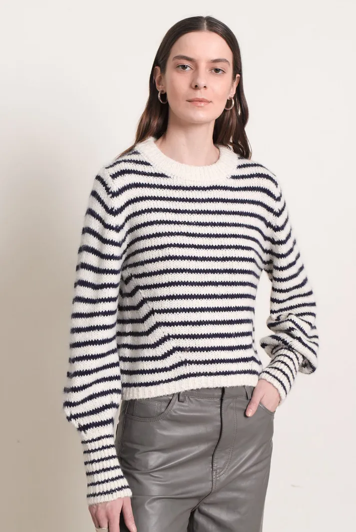 Kara Striped Crew Neck Sweater