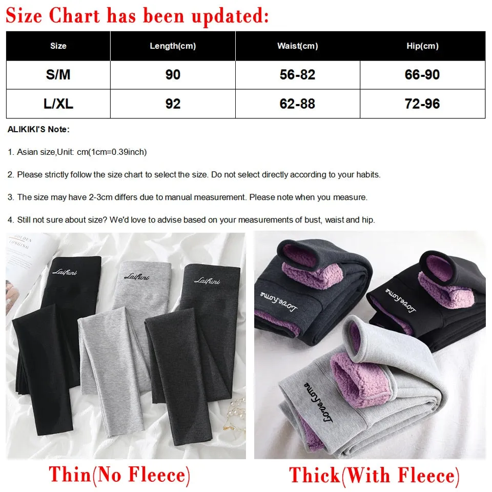 Ladies Winter Warm Thick Tights Thermal Leggings Fleece Lined Pants Velvet Skinny Long Johns Thermos Bottoms Tights For Women