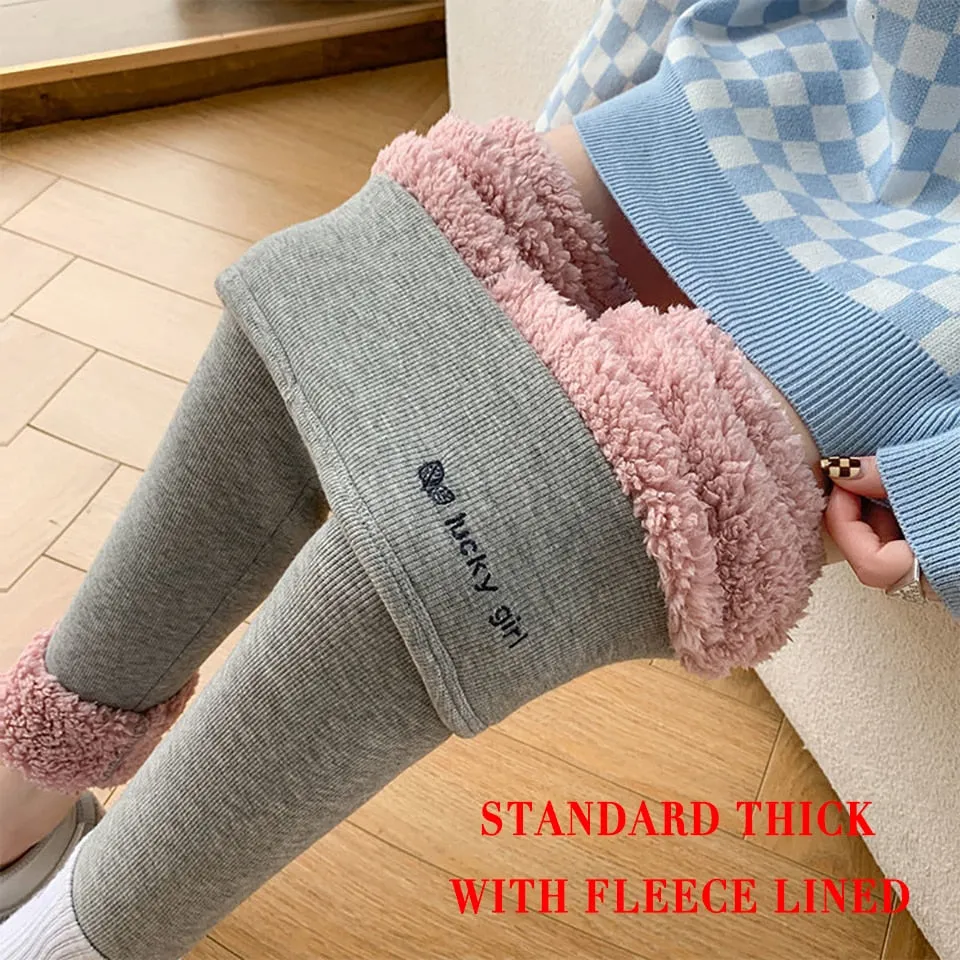 Ladies Winter Warm Thick Tights Thermal Leggings Fleece Lined Pants Velvet Skinny Long Johns Thermos Bottoms Tights For Women