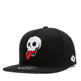 Mens Hip Hop Fashion Skull Embroidery Baseball Cap