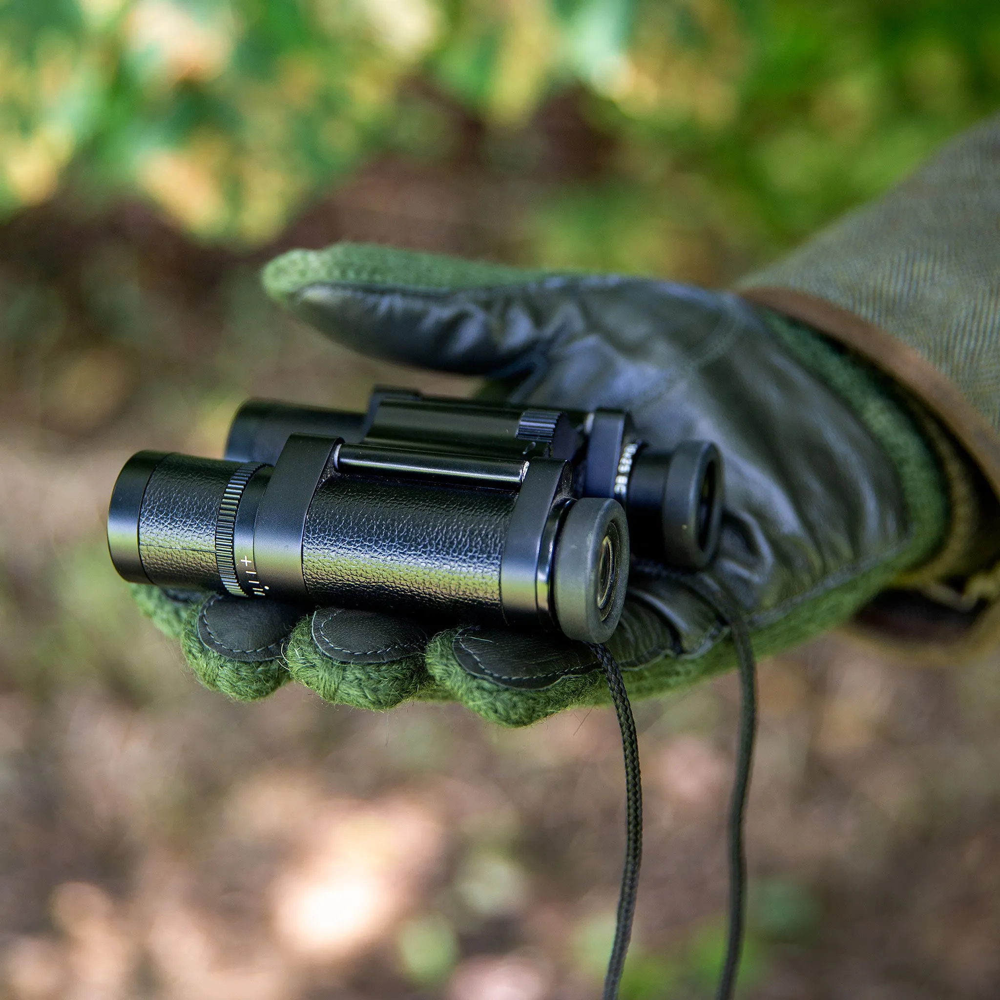 Men's Knitted Shooting Gloves with Leather Palm