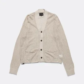 Mesh Knit Cardigan - Bone