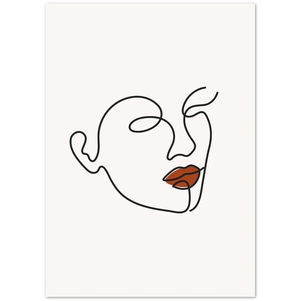 Minimalist Face Art