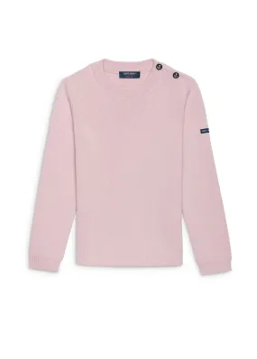 Moussaillon sailor jumper for kids - in blended wool (ROSE)