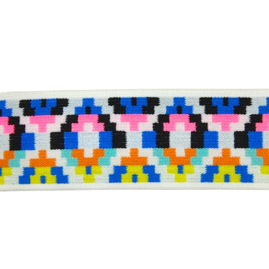 Multi-Color Woven Jacquard Design Elastic