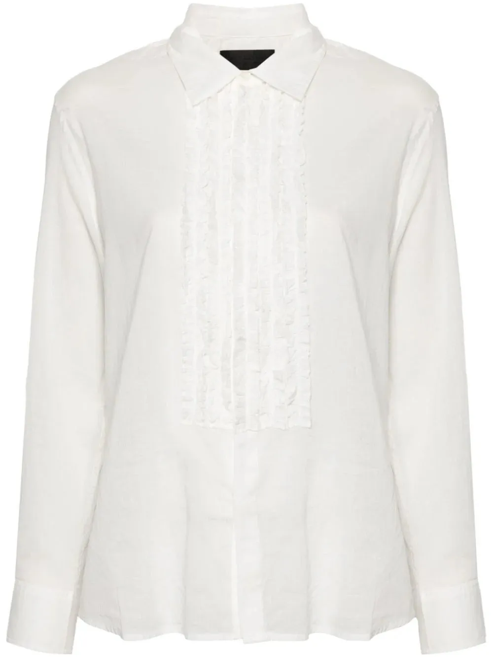 Nathael Ruffle Shirt in Ivory