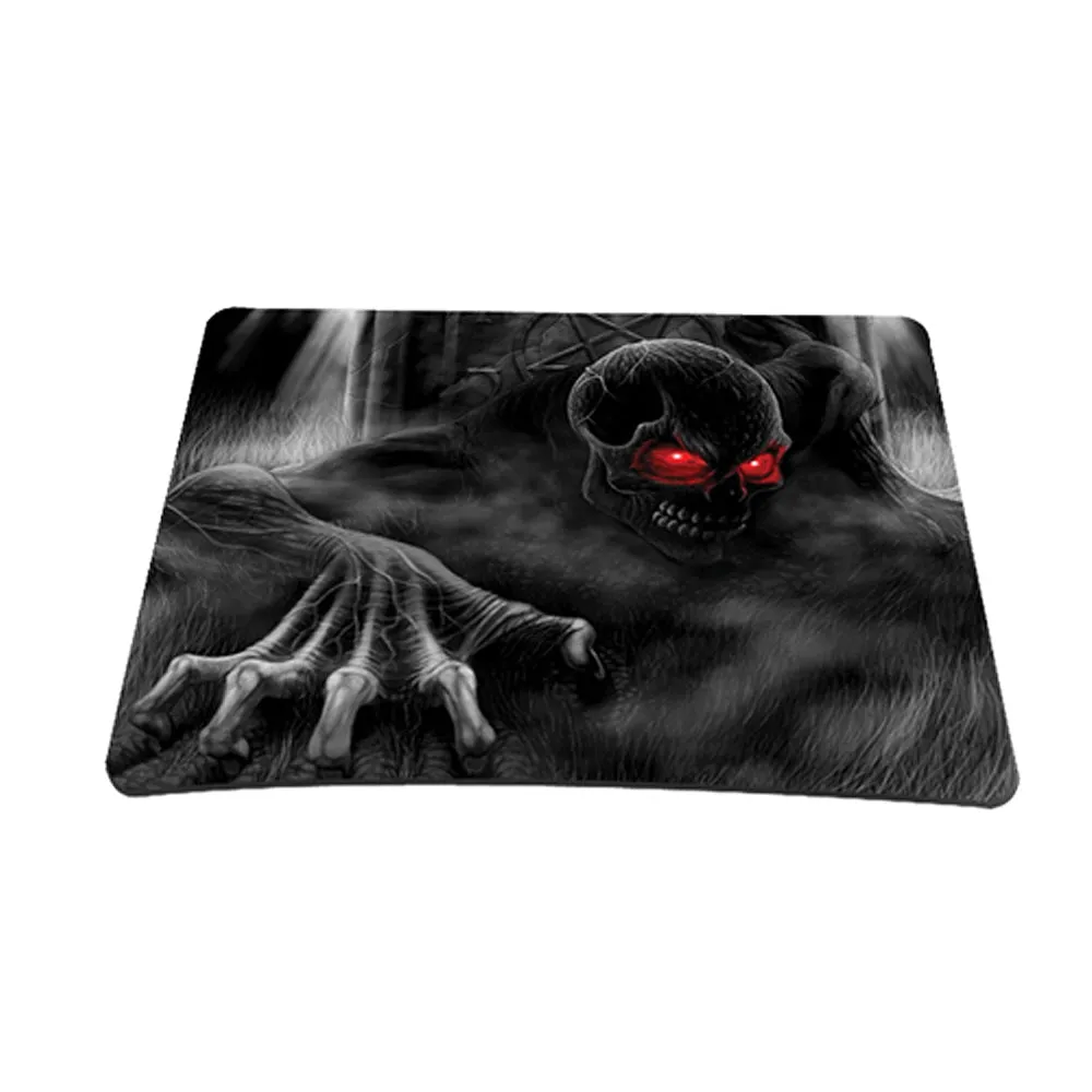 Notebook / Netbook Sleeve Carrying Case w/ Handle & Adjustable Shoulder Strap & Matching Skin & Mouse Pad – Red Eye Dark Ghost Zombie Skull