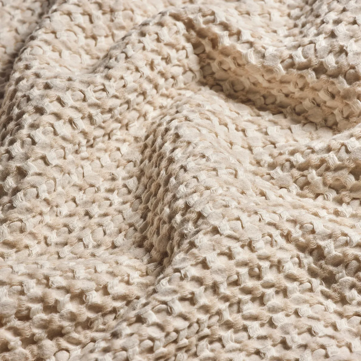 Oat Milk Textured Waffle Throw