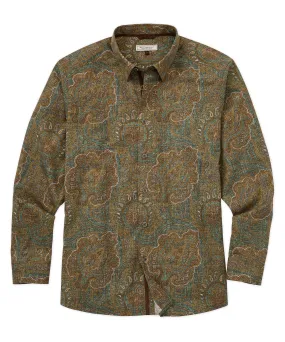 Paisley Print Long Sleeve Sport Shirt