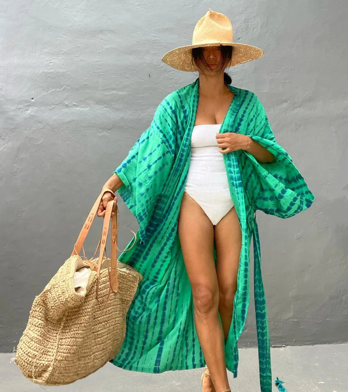 Para Praia 14 Colors Kimonos Bikini Cover Ups Beachwear Beach Robe Femme Long Dress Sarong Women Loose Cardigan Swimsuit Covers