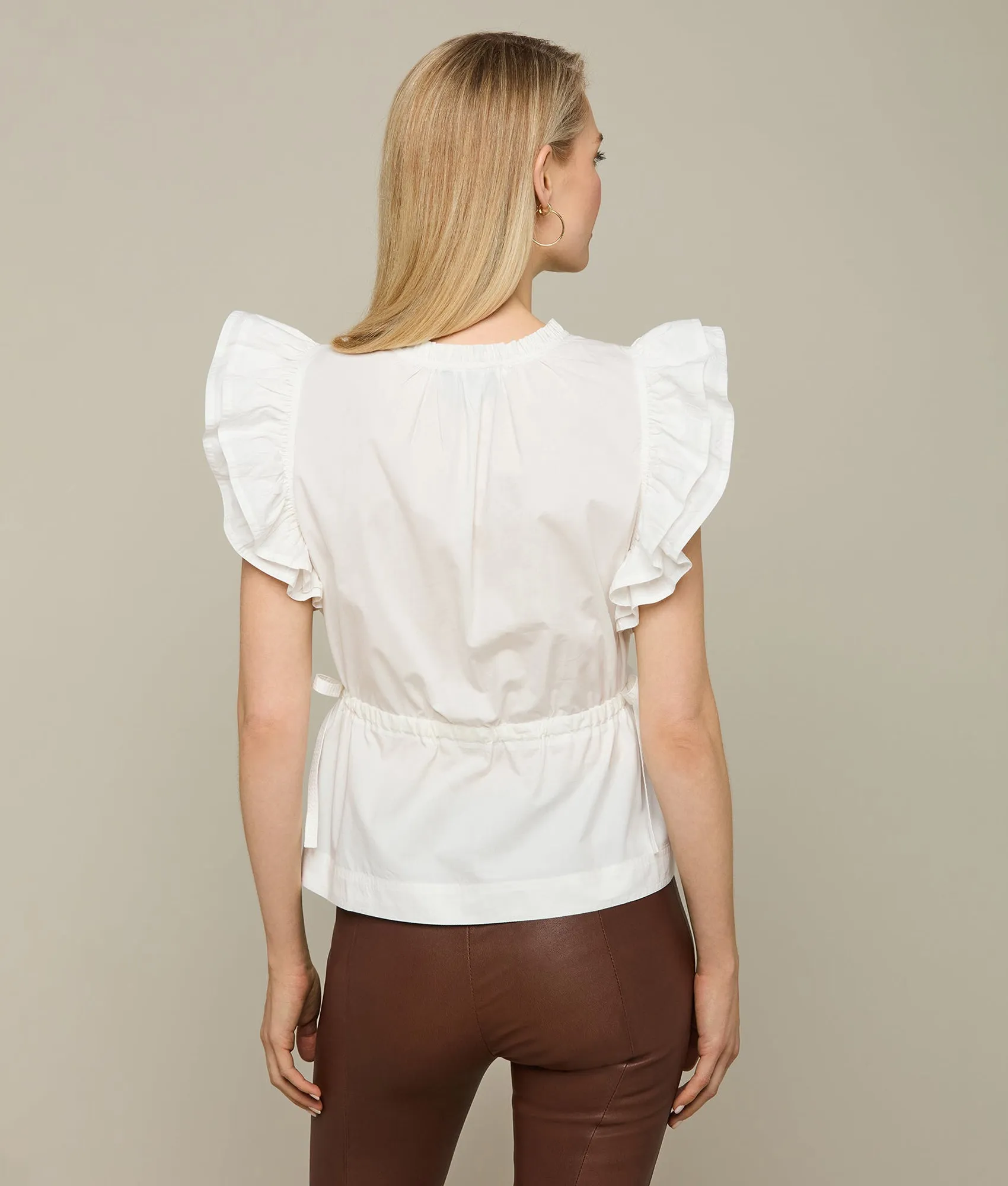 Peplum Top :: White