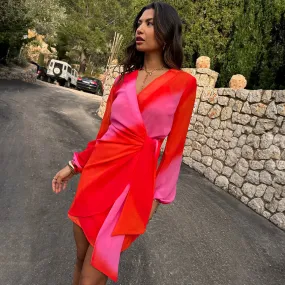 Pink Ombre Mini Vienna Dress