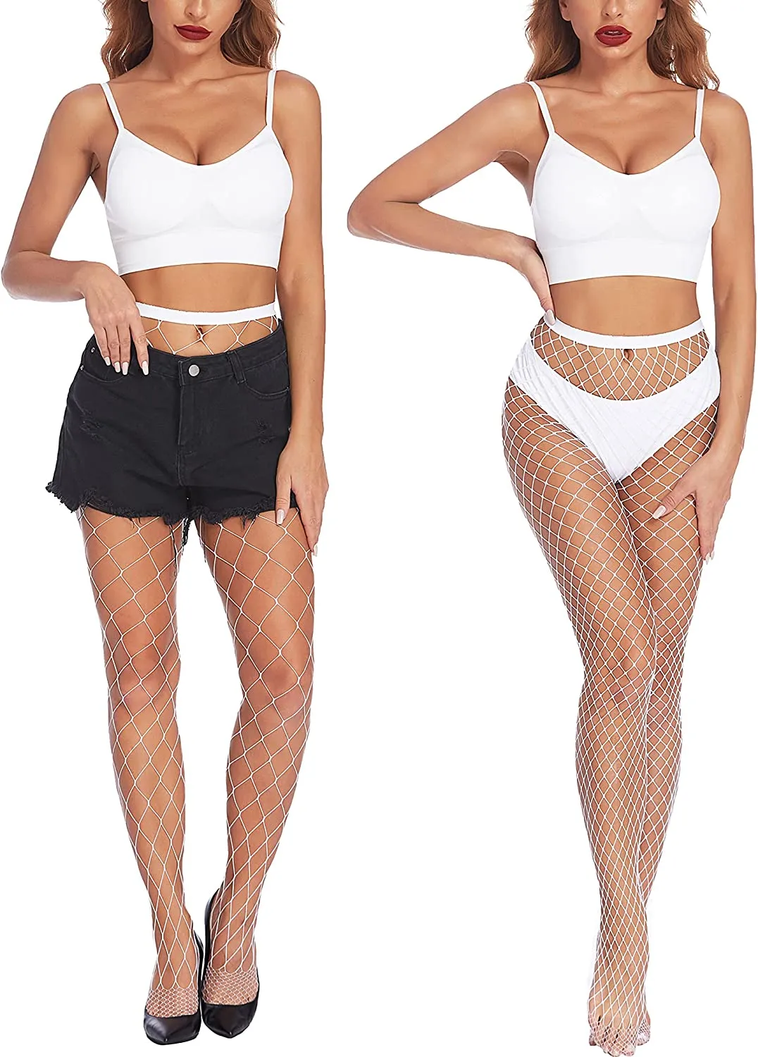 Plus Size Fishnet Stockings