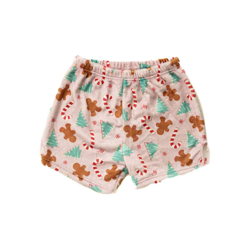 Plush Shorts-Xmas Cookies