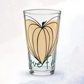 Pumpkin Heart Pint Glass