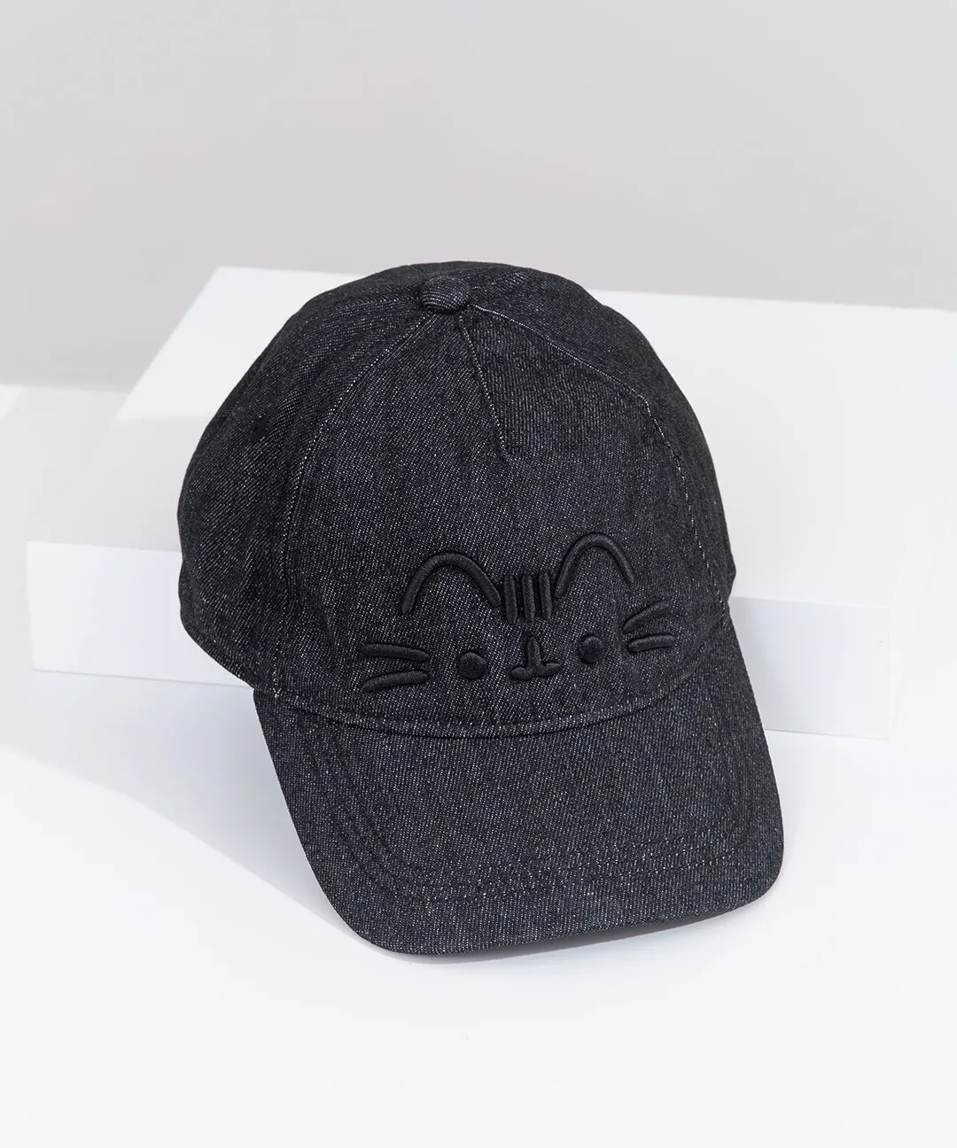 Pusheen Black Denim Cap