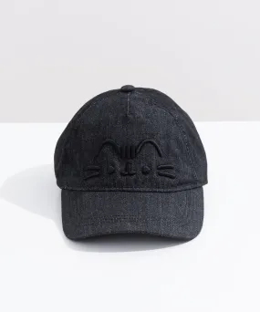 Pusheen Black Denim Cap