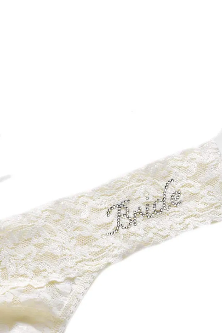 "Bride" Low Rise Thong