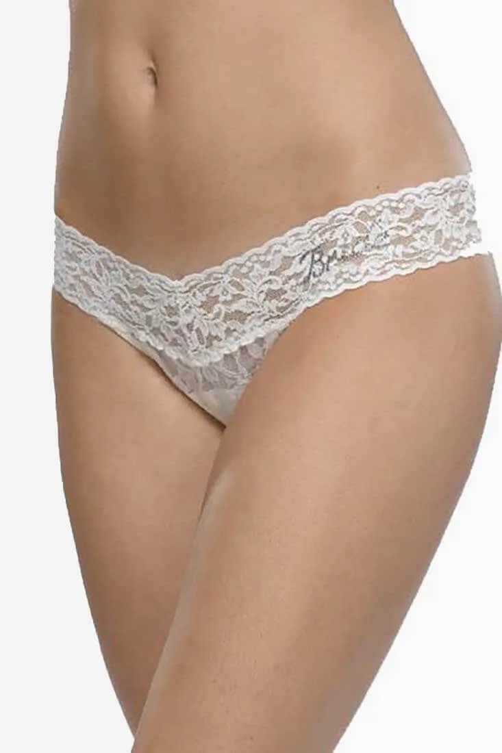 "Bride" Low Rise Thong