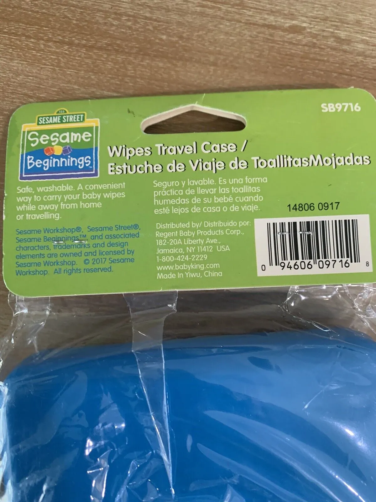 Sesame Street Cookie Monster Baby Wipes Travel Case NEW NWT Retro