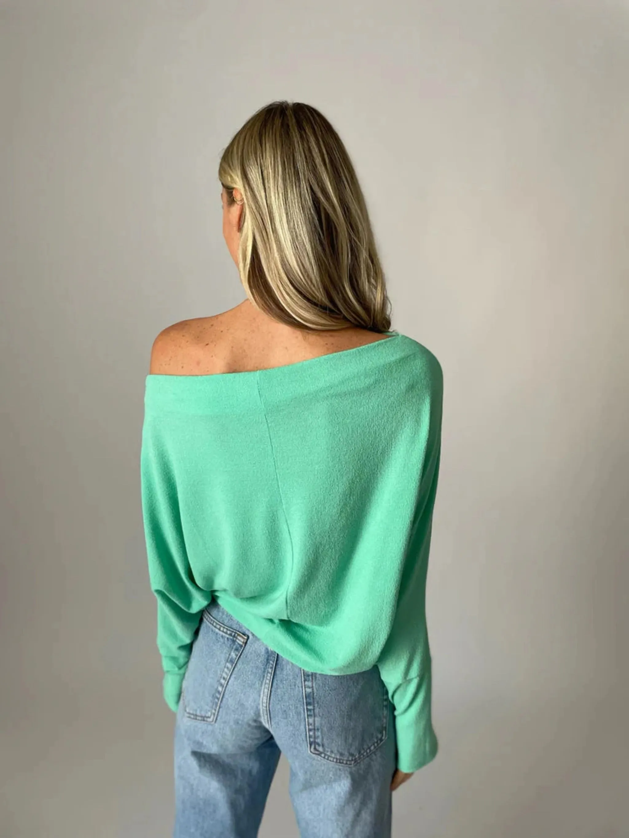 Six/Fifty The Anywhere Top - Seafoam Green