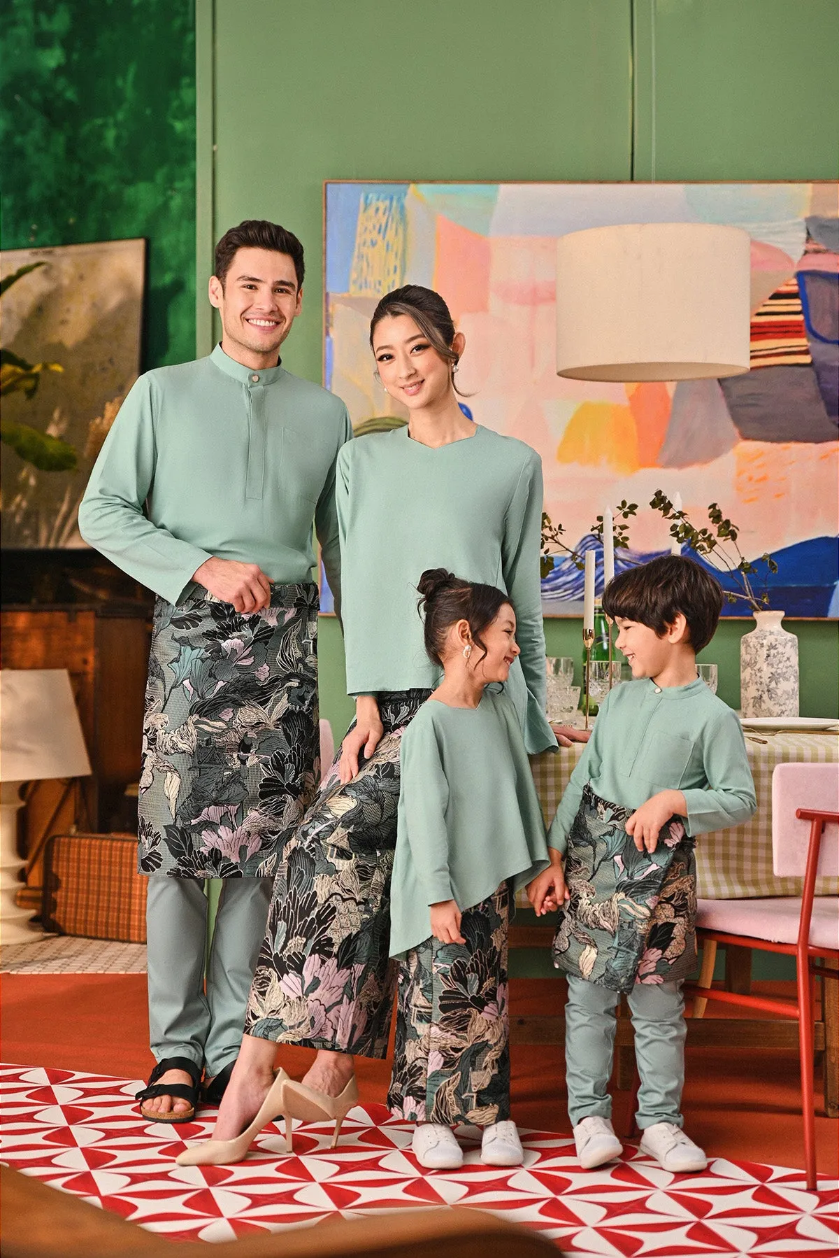 The Capai Baju Melayu Top - Vegan Green