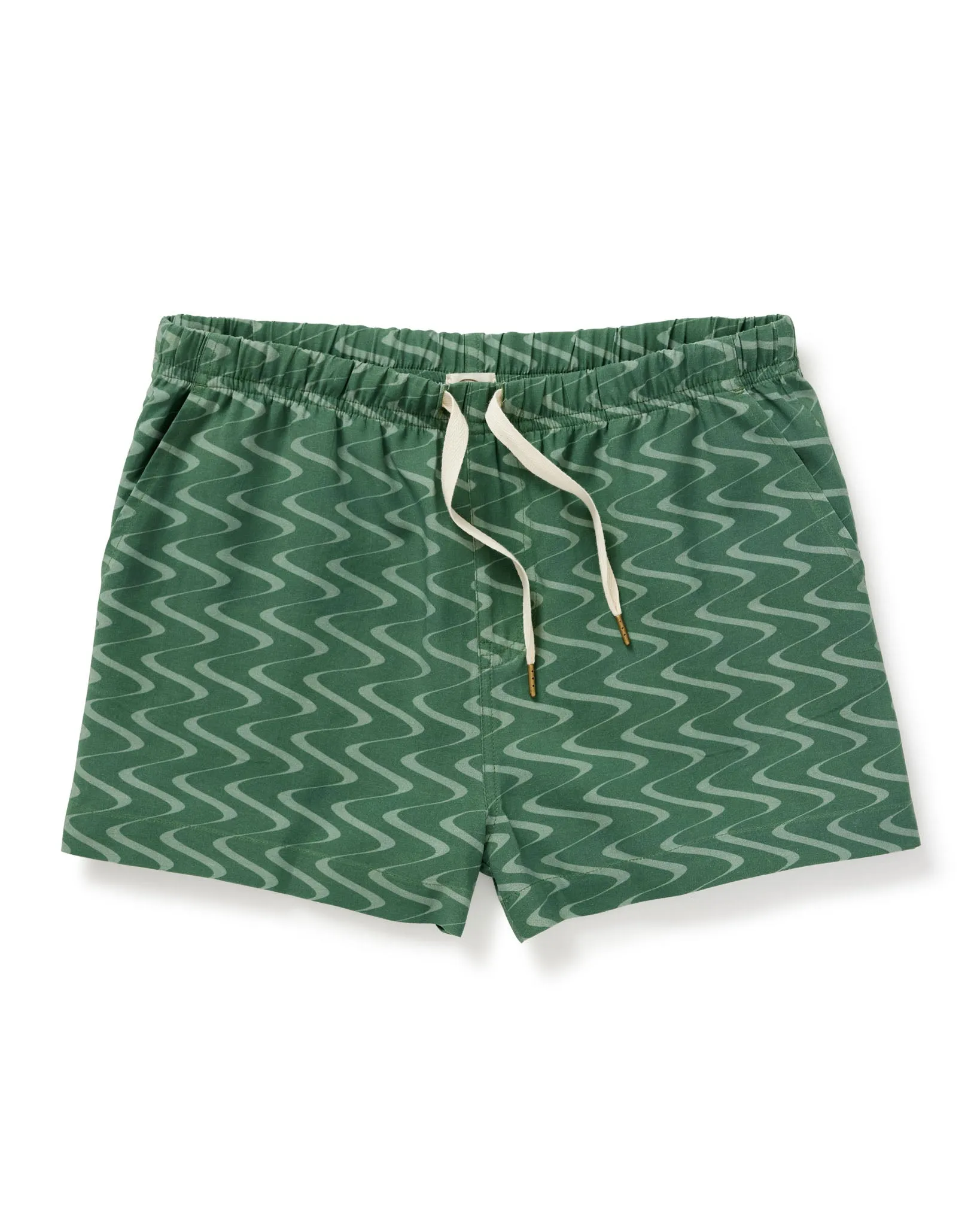 The Lucia Short - Emerald Tidal Print