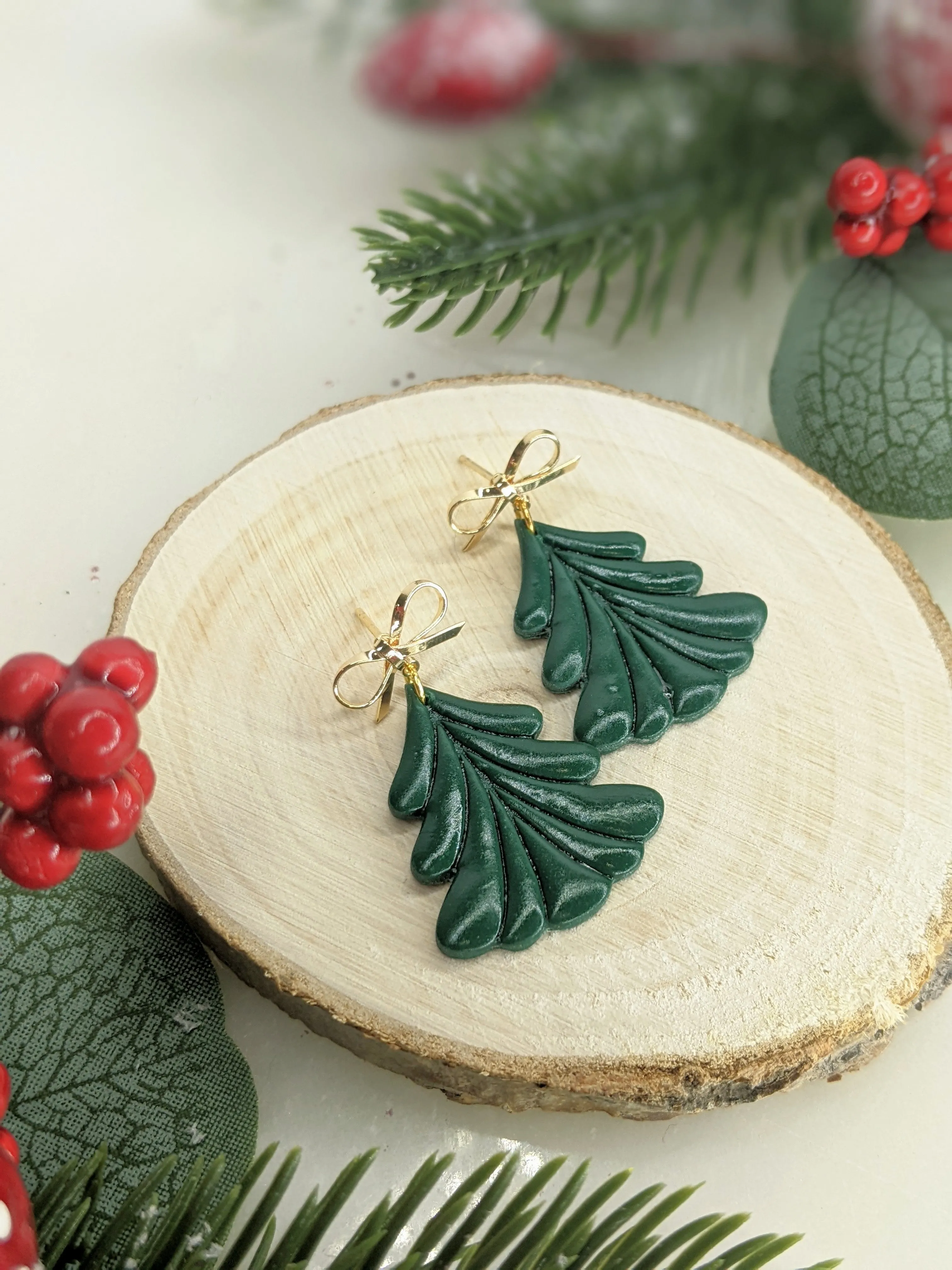 The Oh Christmas Tree | Dangle Earrings | Earrings | Polymer Clay Earrings | Christmas