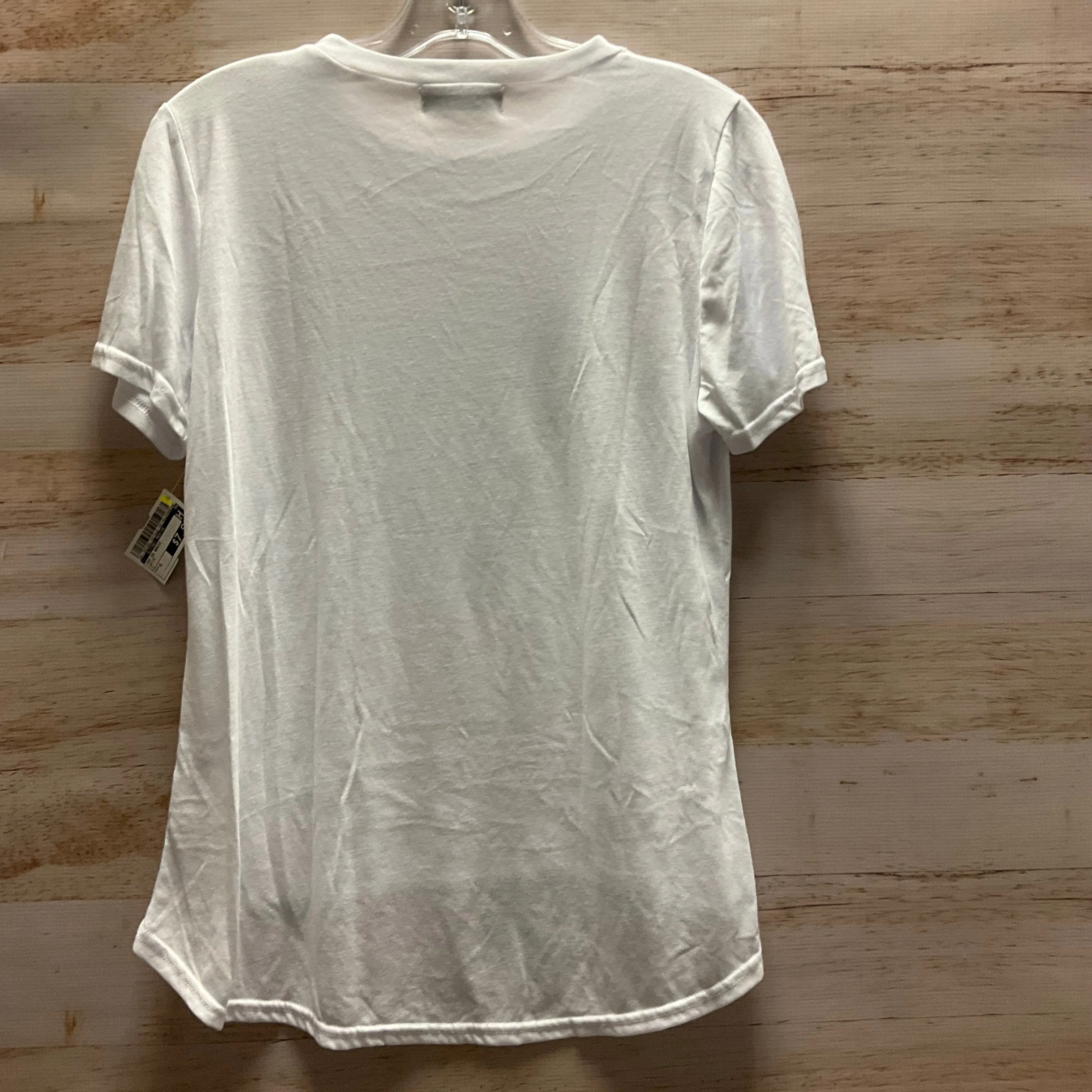 Top Short Sleeve Basic By Clothes Mentor In White, Size: S