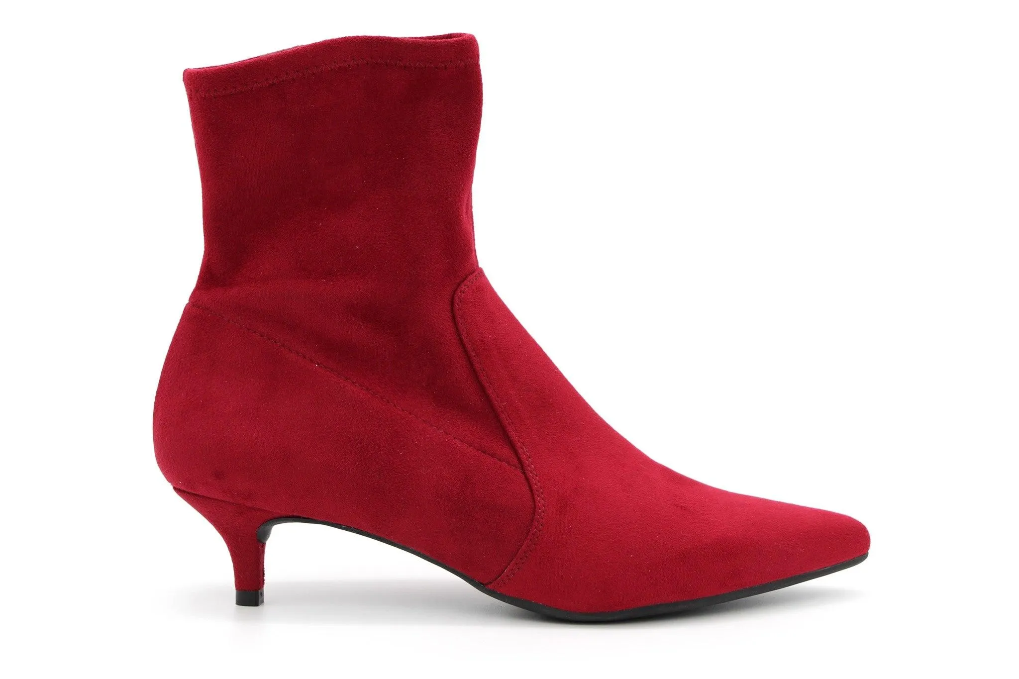 UNISA red  suede ankle  boot Jerto