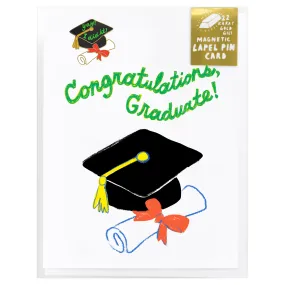 You Did It Grad - Lapel Pin Card